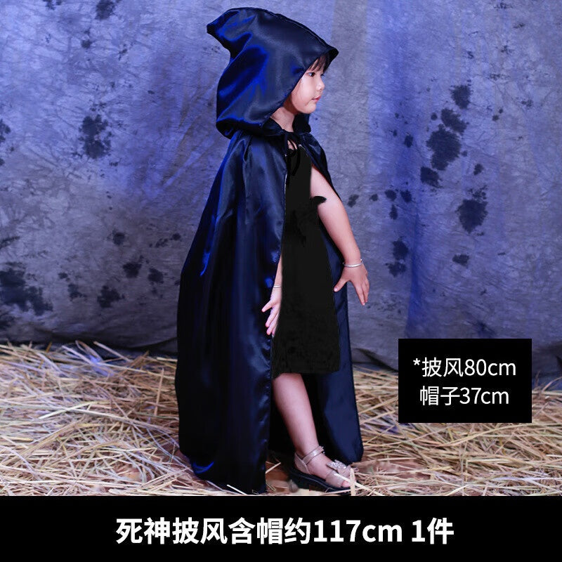 Halloween Tattered Red Cloak Cosplay Costume