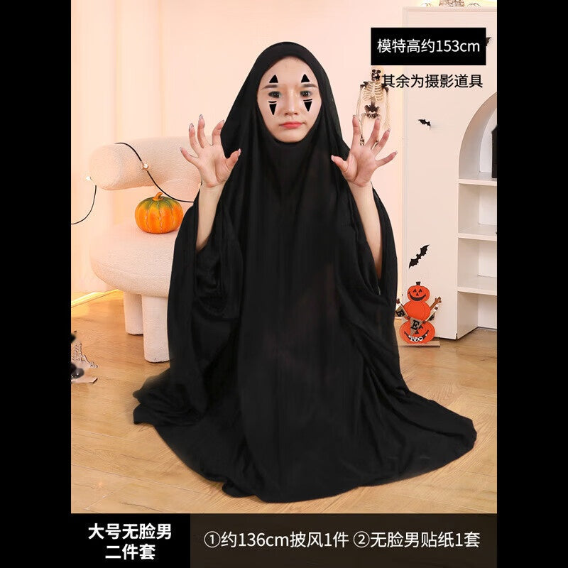 Halloween Tattered Red Cloak Cosplay Costume