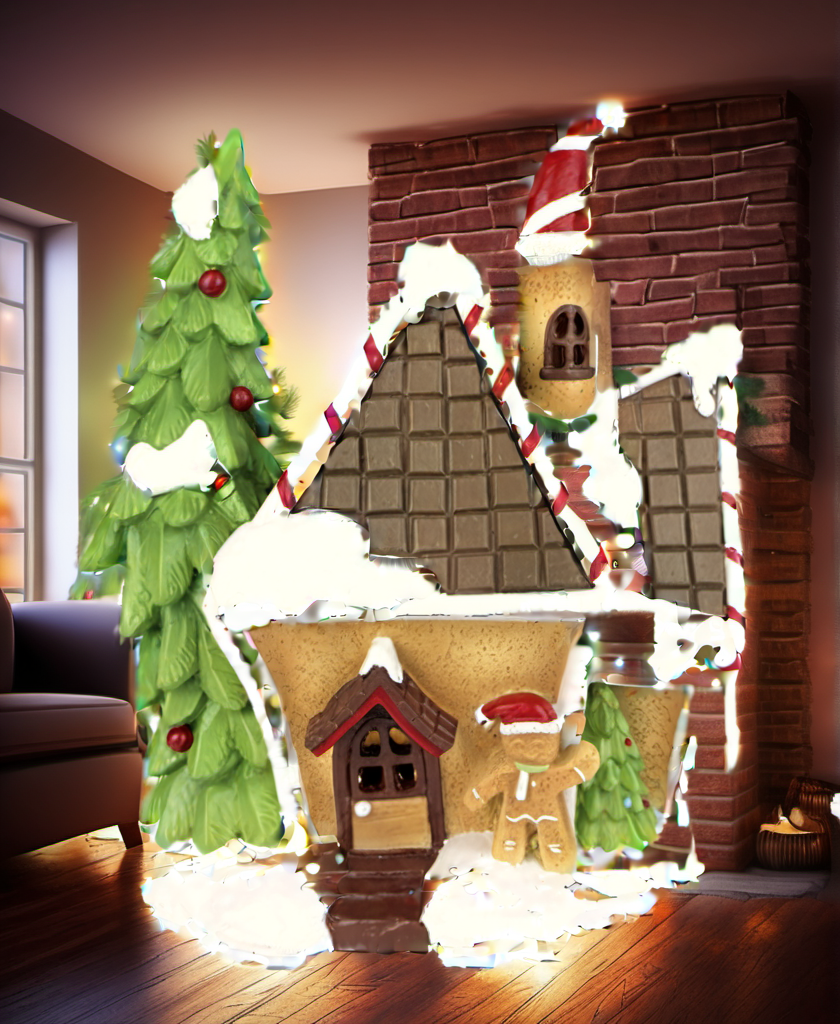 Gingerbread House Christmas festive scene 1