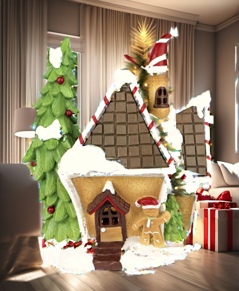 Gingerbread House Christmas festive scene 2