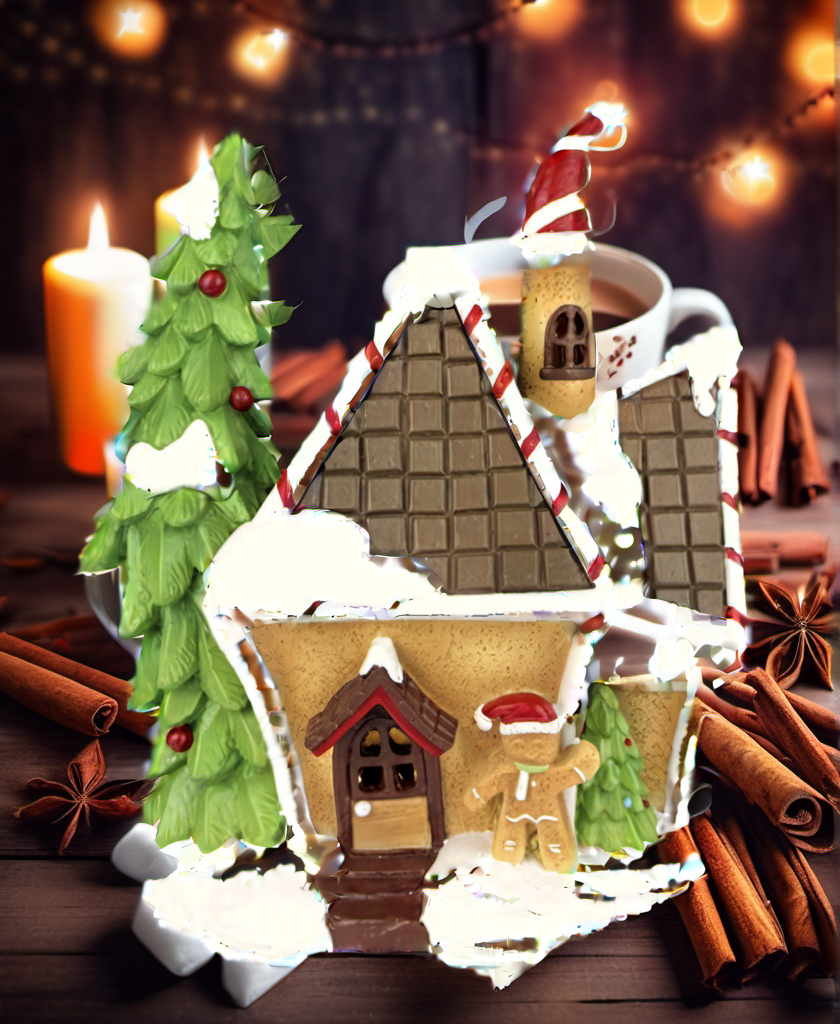 Gingerbread House Christmas festive scene 4