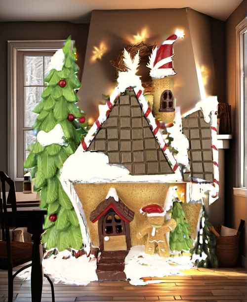 Gingerbread House Christmas festive scene 1