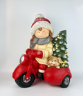 Red Motorcycle Girl