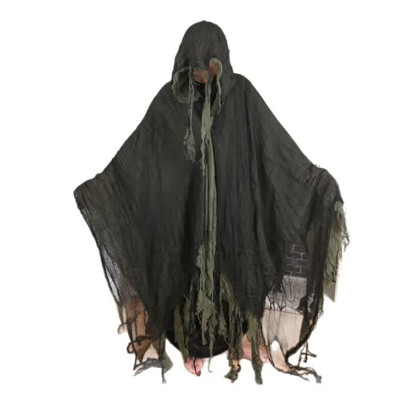 Halloween Tattered Red Cloak Cosplay Costume