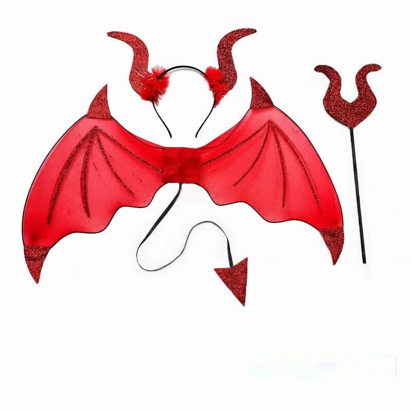 Halloween Bat Wings Cosplay Costume Set