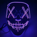 Halloween LED Light-Up Cyberpunk Mask