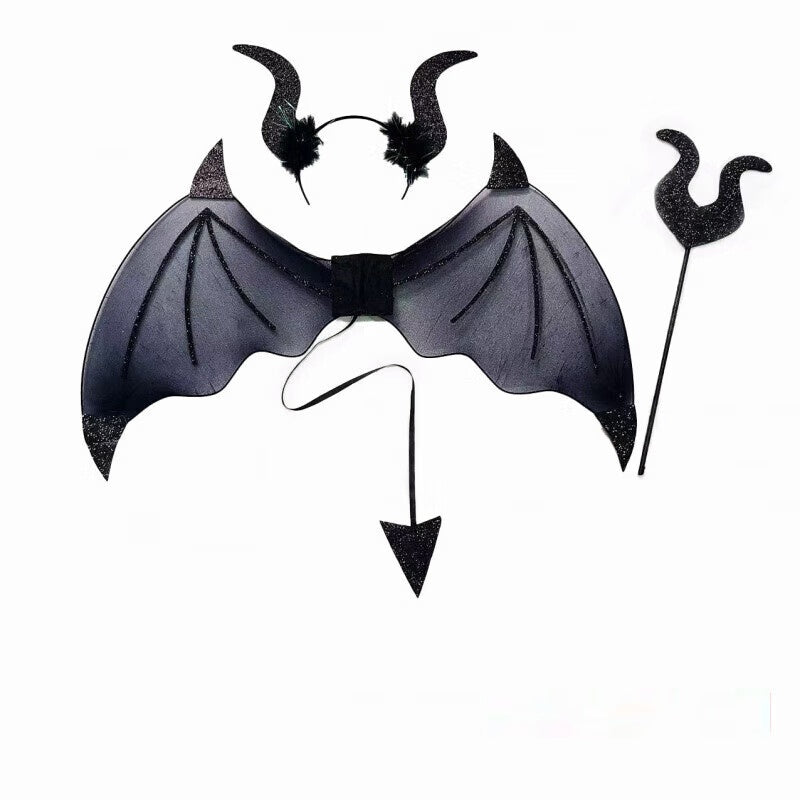 Halloween Bat Wings Cosplay Costume Set