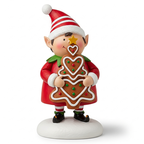 Gingerbread Tree Sprite - Christmas gingerbread elf sprite decoration main view