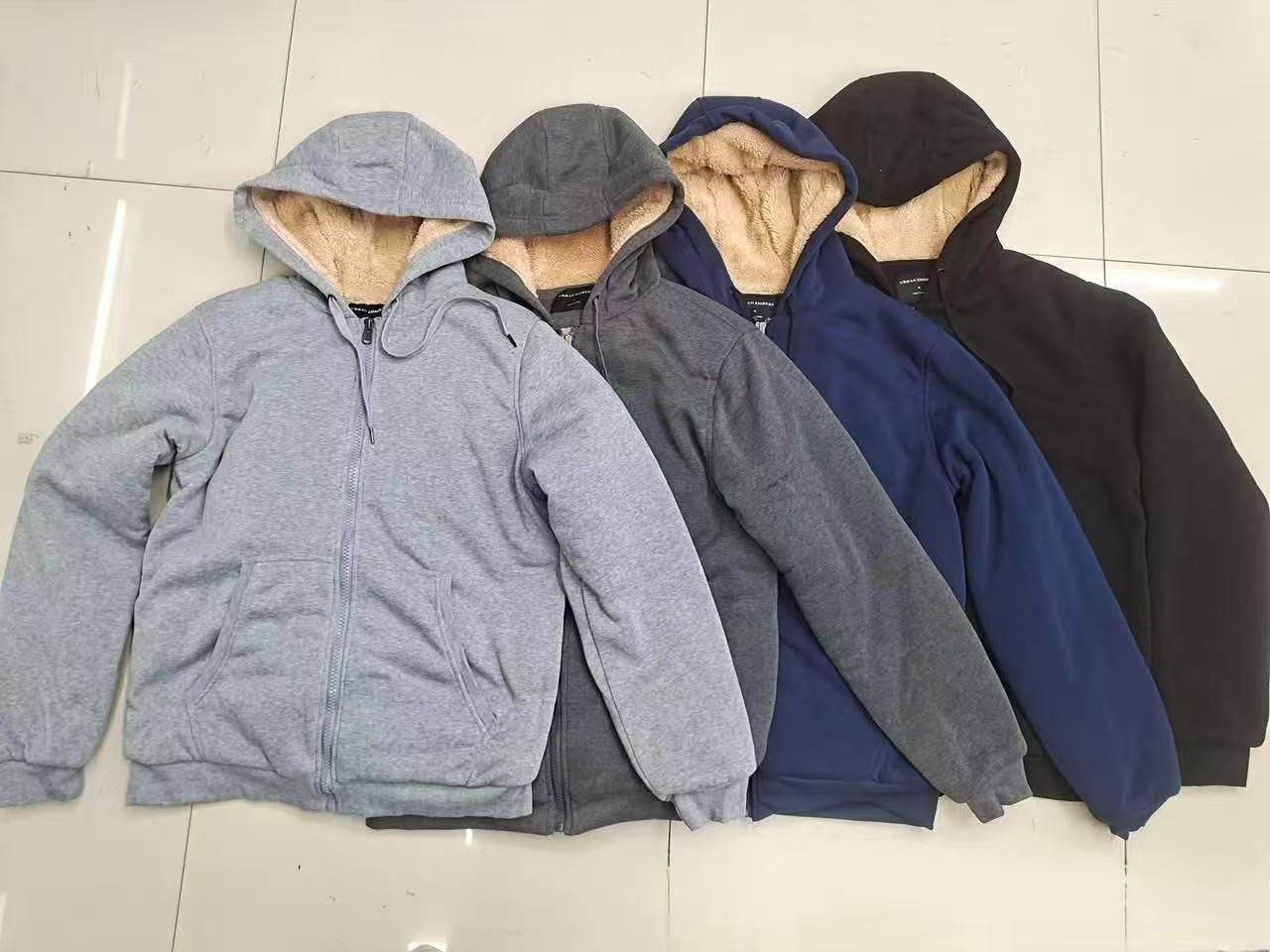 Men's Fleece Hoodie with Fur Lining