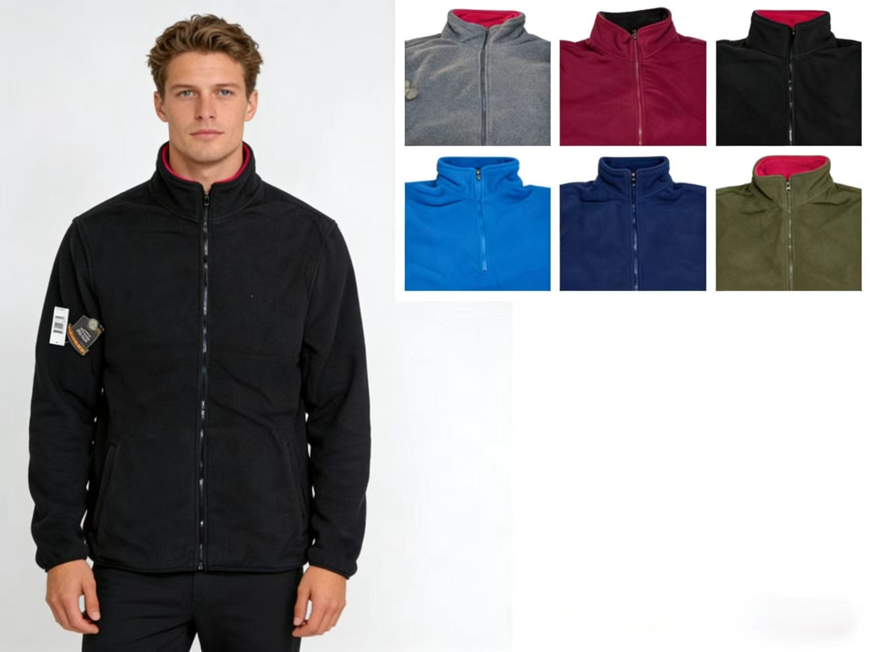Men's Full Zipper Micro Fleece