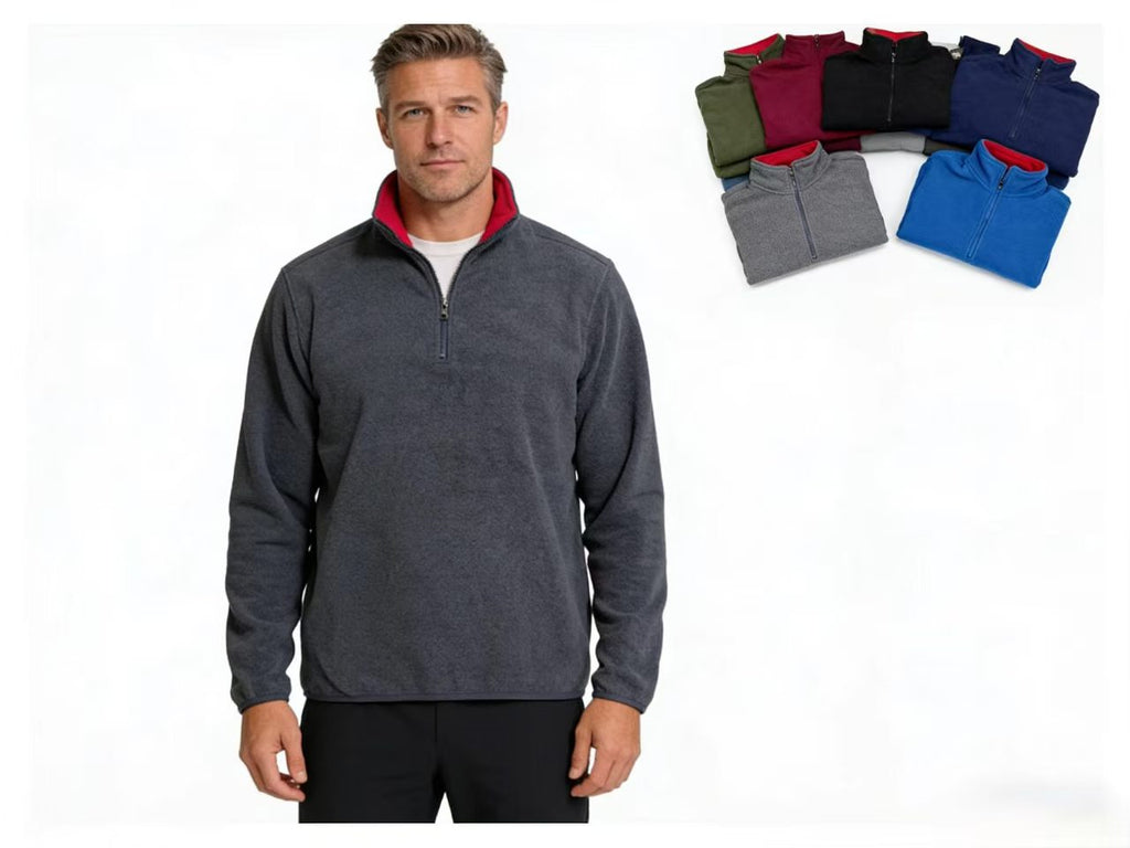 Men's Full Zipper Micro Fleece