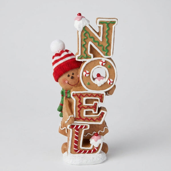 NOEL Sign - Christmas gingerbread NOEL standing sign decoration