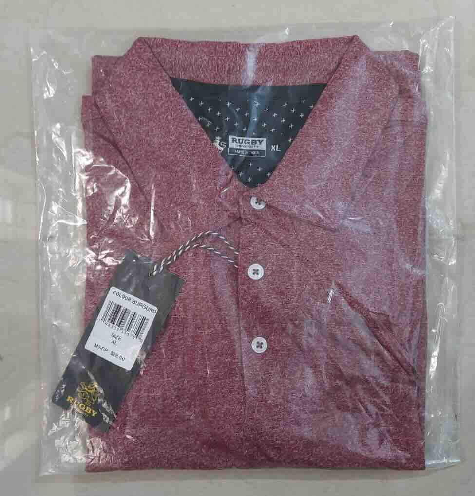 Men's Polo Shirt in Grindled Yarn