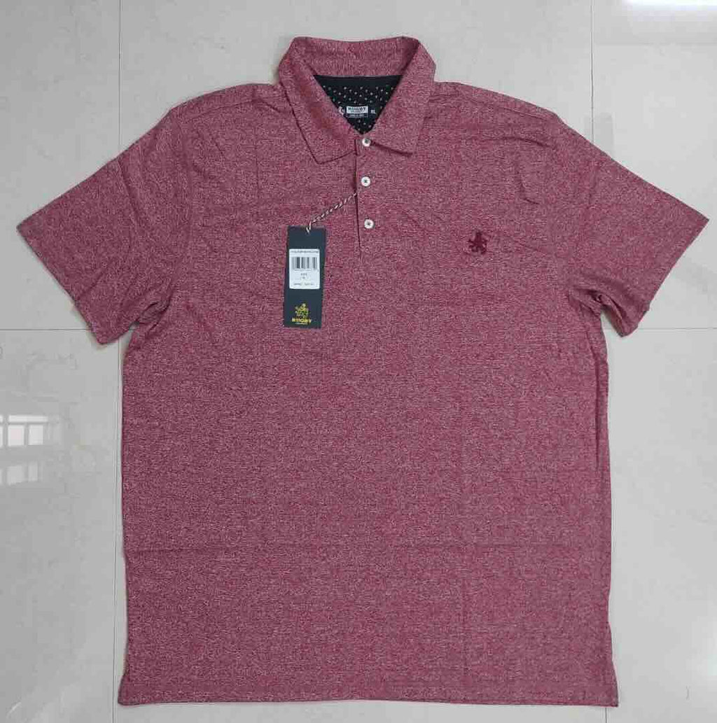 Men's Polo Shirt in Grindled Yarn