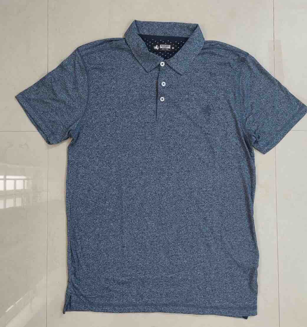 Men's Polo Shirt in Grindled Yarn