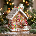 Small Snowman Gingerbread House Christmas Decoration - Main View