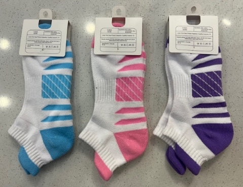 Ladies 3 Pack Cushion Foot Ankle Sports Socks