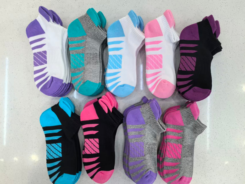 Ladies 3 Pack Cushion Foot Ankle Sports Socks