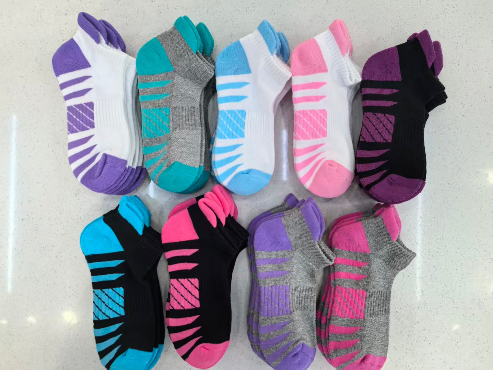 Ladies 3 Pack Cushion Foot Ankle Sports Socks